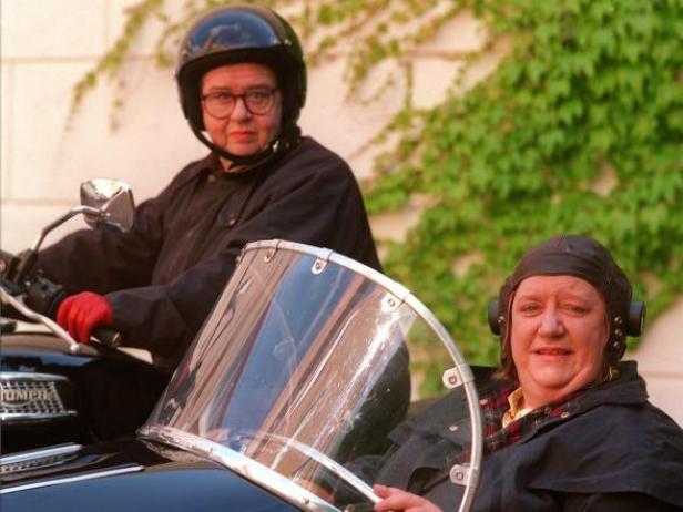 Two Fat Ladies - One sturdy motorcycle