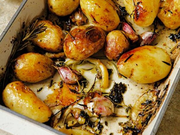 Roast Potatoes with Lemon, Rosemary, and Thyme