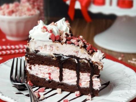 Hump Day Snack: Christmas-in-July Peppermint Ice Cream Cake