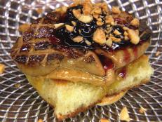 Cooking Channel serves up this Peanut Butter and Jelly Foie Gras recipe from Chuck Hughes plus many other recipes at CookingChannelTV.com