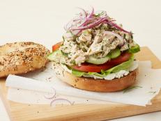 Cooking Channel serves up this Tuna Everything Bagel recipe from Tyler Florence plus many other recipes at CookingChannelTV.com