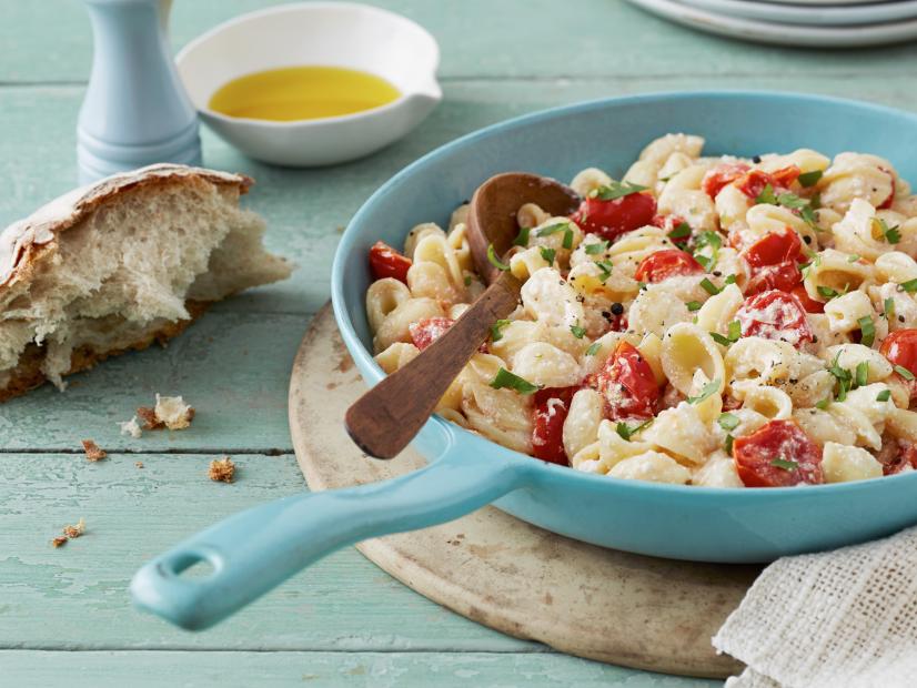 Cooking Channel 
David Rocco 
Orecchiette Pasta Ricotta Cherry Tomatoes
Dinner in 30 Minutes or Less