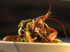 Cooking Channel serves up this Langoustine and Samphire Stir-Fry recipe  plus many other recipes at CookingChannelTV.com