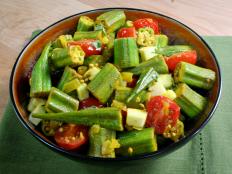 Cooking Channel serves up this Spiced Okra recipe  plus many other recipes at CookingChannelTV.com
