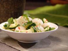 Cooking Channel serves up this Cucumber Lychee Salad recipe  plus many other recipes at CookingChannelTV.com