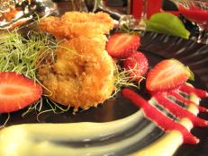 Cooking Channel serves up this Panko Shrimp with Strawberry Aioli recipe from Nadia G. plus many other recipes at CookingChannelTV.com