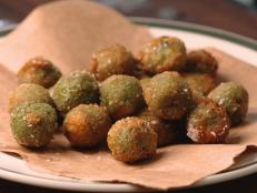 Cooking Channel serves up this Fried Tuscan Olives recipe from Debi Mazar and Gabriele Corcos plus many other recipes at CookingChannelTV.com
