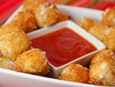 Cooking Channel serves up this Fried Bocconcini recipe from Kelsey Nixon plus many other recipes at CookingChannelTV.com