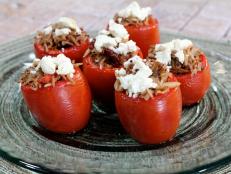 Cooking Channel serves up this Stuffed Tomatoes with Rice recipe from Bal Arneson plus many other recipes at CookingChannelTV.com