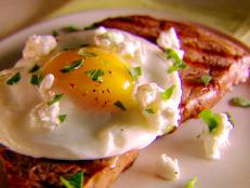 Cooking Channel serves up this Grilled Tuscan Steak with Fried Egg and Goat Cheese recipe from Giada De Laurentiis plus many other recipes at CookingChannelTV.com