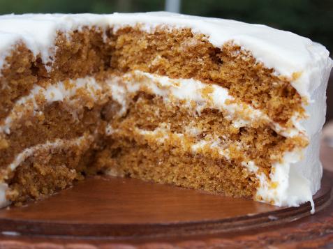 Cissy's Spiced Pumpkin Cake with Creamed Cheese Frosting