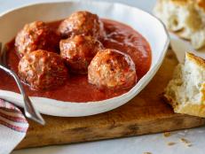 Cooking Channel serves up this Meatballs with Tomato Sauce recipe from David Rocco plus many other recipes at CookingChannelTV.com