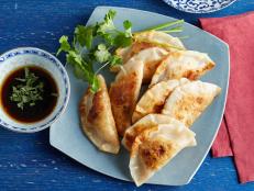 Cooking Channel serves up this Prawn and Chive Potstickers recipe from Ching-He Huang plus many other recipes at CookingChannelTV.com