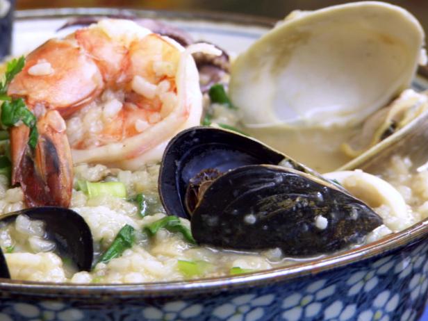 Mixed Seafood Congee : Recipes : Cooking Channel Recipe | Ching-He