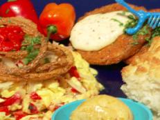 Cooking Channel serves up this Kentucky Farmhouse Scramble recipe  plus many other recipes at CookingChannelTV.com
