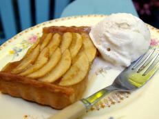 Cooking Channel serves up this Applesauce Apple Tart recipe from Laura Calder plus many other recipes at CookingChannelTV.com