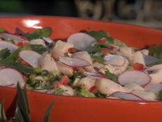 Cooking Channel serves up this Bay Scallop and Grapefruit Ceviche with Avocado and Radish recipe from Michael Chiarello plus many other recipes at CookingChannelTV.com