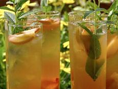 Cooking Channel serves up this Peachy Green Tea Cooler recipe from Michael Chiarello plus many other recipes at CookingChannelTV.com