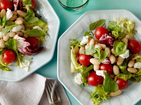 Five-Minute Salad: Goat Cheese, Herb and White Bean