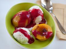 Cooking Channel serves up this Peach Melba recipe from Nigella Lawson plus many other recipes at CookingChannelTV.com