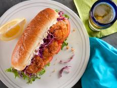 Cooking Channel serves up this Cajun Shrimp Po' Boys recipe from Kelsey Nixon plus many other recipes at CookingChannelTV.com