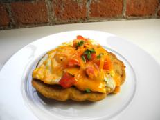 Cooking Channel serves up this Ranchero Corn Cakes recipe  plus many other recipes at CookingChannelTV.com