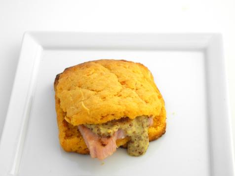 Sweet Potato Biscuits with Ham