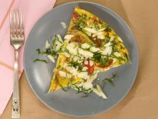 Cooking Channel serves up this Garden Vegetable Frittata recipe from Kelsey Nixon plus many other recipes at CookingChannelTV.com