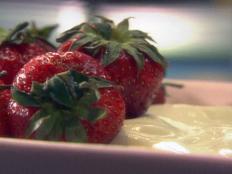 Cooking Channel serves up this Fresh Strawberries with Sweet Sour Cream and Red Wine Sauce recipe from Tyler Florence plus many other recipes at CookingChannelTV.com