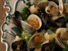 Cooking Channel serves up this Conchiglie With Clams and Mussels recipe from Giada De Laurentiis plus many other recipes at CookingChannelTV.com