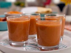 Cooking Channel serves up this Creamy Gazpacho recipe from Kelsey Nixon plus many other recipes at CookingChannelTV.com