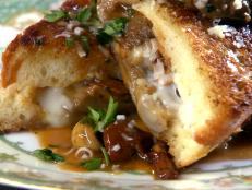 Cooking Channel serves up this Cheezy Mushroom Melt recipe from Chuck Hughes plus many other recipes at CookingChannelTV.com