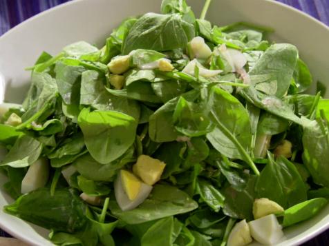Lightly Wilted Spinach Salad