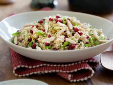 Cooking Channel serves up this Pomegranate Quinoa Pilaf recipe from Kelsey Nixon plus many other recipes at CookingChannelTV.com