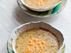 Cooking Channel serves up this Broccoli-Cheddar Soup recipe from Ellie Krieger plus many other recipes at CookingChannelTV.com