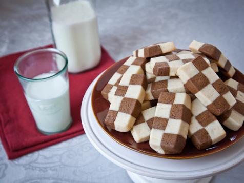 Lemon Gingerbread Checkerboard Cookies