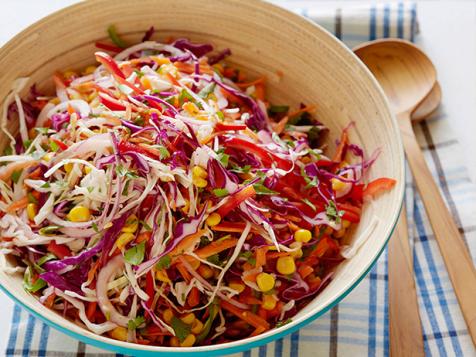 Tangy Coleslaw with Smoked Corn and Lime Dressing
