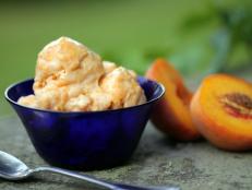 Cooking Channel serves up this Grandpa Waite's Fresh Peach Ice Cream recipe  plus many other recipes at CookingChannelTV.com