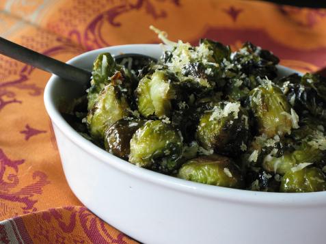 Parmesan Crumb Coated Brussels Sprouts