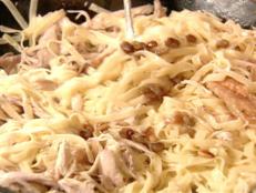 Cooking Channel serves up this Tagliatelle with Chicken recipe from Nigella Lawson plus many other recipes at CookingChannelTV.com