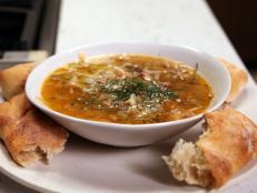 Cooking Channel serves up this Minestrone Soup with Sweet Sausage recipe from Rachael Ray plus many other recipes at CookingChannelTV.com