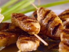 Cooking Channel serves up this Chicken Skewers with Peanut Sauce recipe from Sunny Anderson plus many other recipes at CookingChannelTV.com