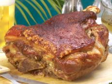 Cooking Channel serves up this Stuffed Pork Shoulder "a lo caja china" recipe  plus many other recipes at CookingChannelTV.com