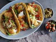 Cooking Channel serves up this Fish Tacos recipe from Chuck Hughes plus many other recipes at CookingChannelTV.com