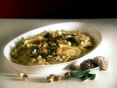 Cooking Channel serves up this Pumpkin Ravioli with Sage and Toasted Hazelnuts recipe from Giada De Laurentiis plus many other recipes at CookingChannelTV.com