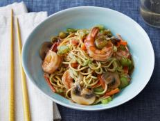 Cooking Channel serves up this Shrimp Lo Mein recipe from Kelsey Nixon plus many other recipes at CookingChannelTV.com