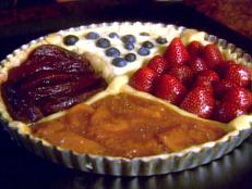 Cooking Channel serves up this Four Seasons Tart from Lake Como: Crostata di Quattro Stagioni recipe  plus many other recipes at CookingChannelTV.com