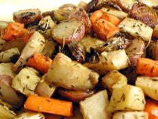 Cooking Channel serves up this Roasted Potatoes, Carrots, Parsnips and Brussels Sprouts recipe from Giada De Laurentiis plus many other recipes at CookingChannelTV.com