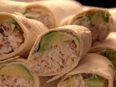 Cooking Channel serves up this Tuna and Crab Wraps/Crab and Avocado Wraps recipe from Nigella Lawson plus many other recipes at CookingChannelTV.com