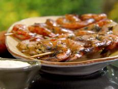 Cooking Channel serves up this Marinated Grilled Shrimp Cocktail recipe from Michael Chiarello plus many other recipes at CookingChannelTV.com